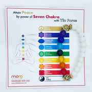 7 Chakra Colour Therapy Peace Yin Bracelet